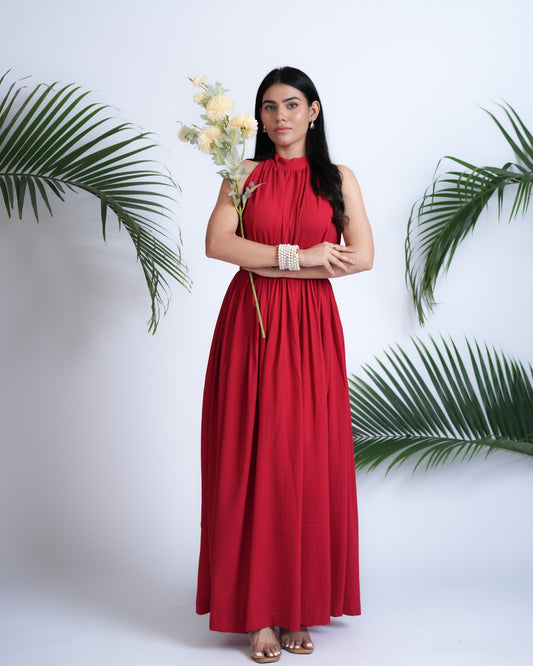 Scarlet Halter Dress