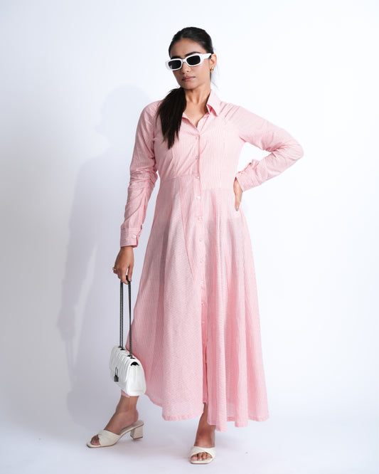 Cotton Candy Shirt Dress