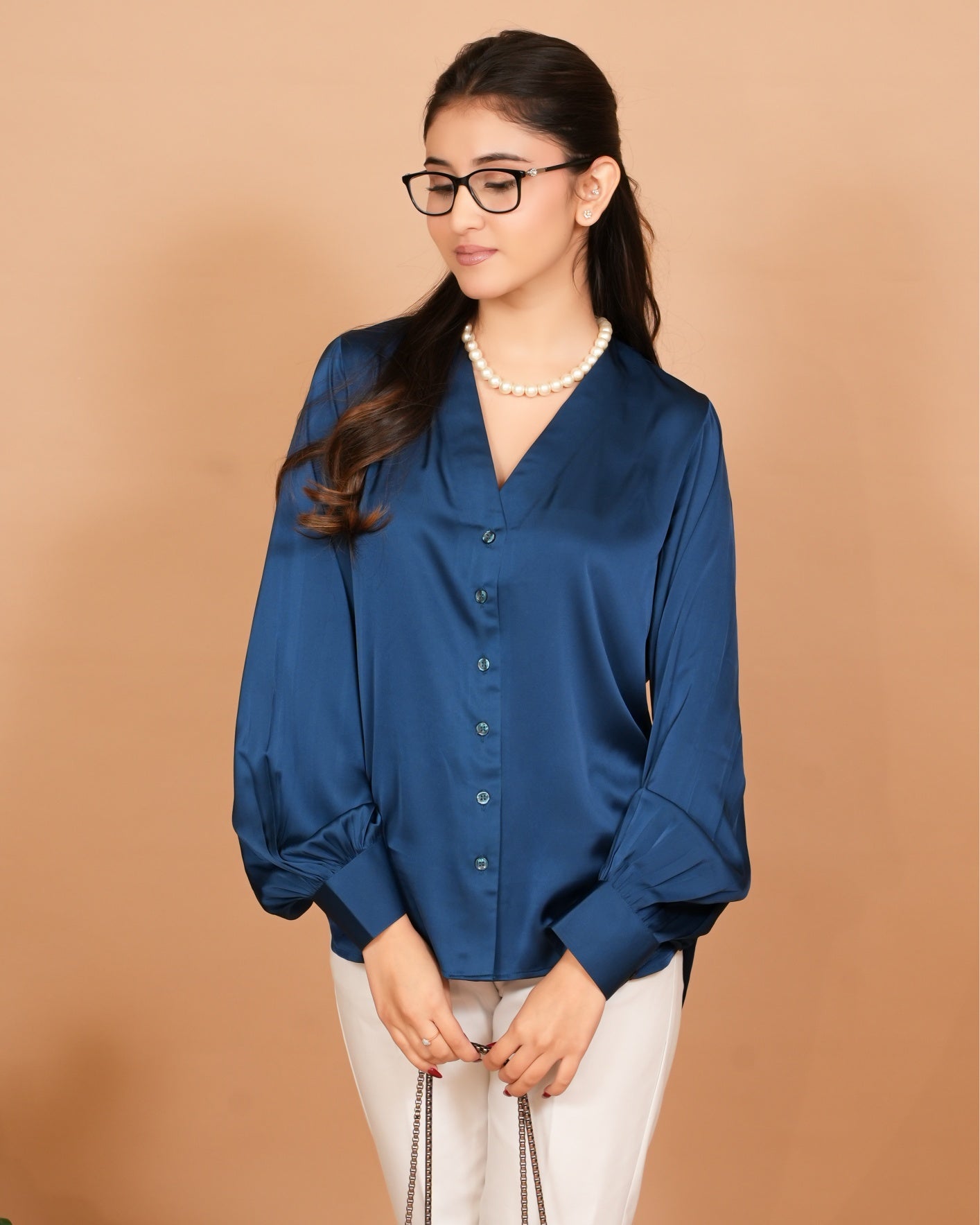 Blue Bliss Satin Shirt