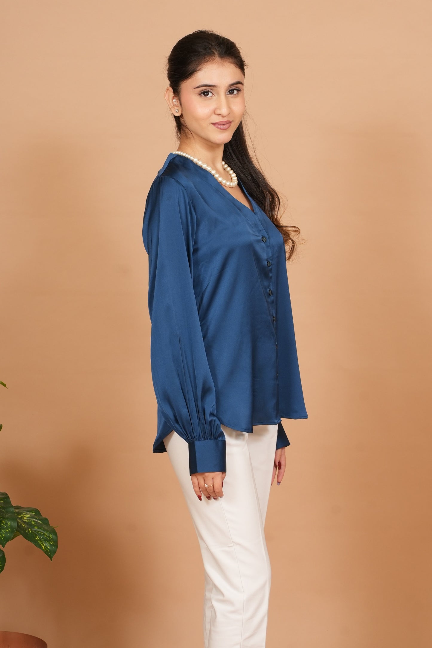 Blue Bliss Satin Shirt