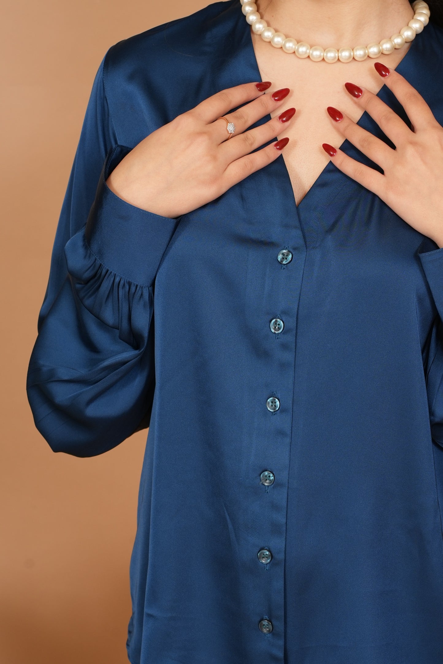 Blue Bliss Satin Shirt